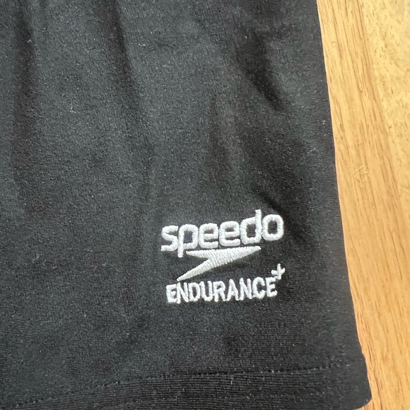 Speedo Endurance+ Jammer Swim Shorts Mens Size 32 Black Competitive Swim Trunks - Picture 2 of 8